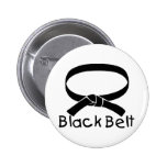 Schwarzer Gürtel Anstecknadelbutton
