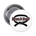 Schwarzer Gürtel (rot) Buttons