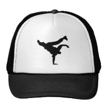 Schwarzer Hut BBOY Pose 1 Kult Mützen