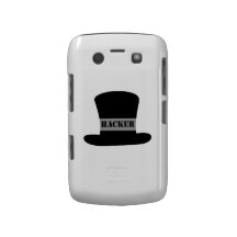 Schwarzer Hut-Hacker-BlackBerry-mutiger Kasten Blackberry Hüllen