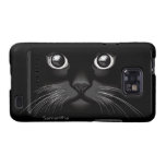 Schwarzer Katzenaugen-Samsung-Galaxie-Kasten Galaxy S2 Case