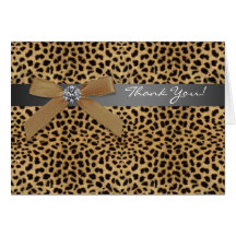 Schwarzer Leopard danken Ihnen Karten
