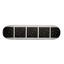 Schwarzer Rosen-Muster-Entwurf Individuelle Skateboarddecks
