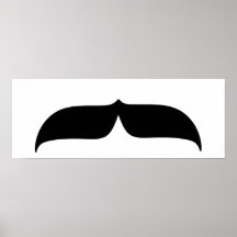 Schwarzer Schnurrbart Plakat
