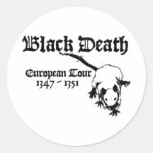Schwarzer Todeseuropäischer Ausflug Sticker