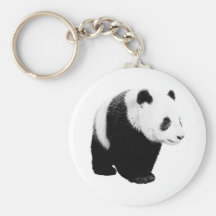 Schwarzer u. weißer Panda Schlüsselband
