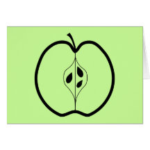 Schwarzes AppleZeilendarstellung Karte