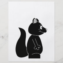 Schwarzes Eichhörnchen Flyerdesign