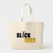 Schwarzes Goldöl Einkaufstasche