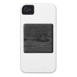 Schwarzes hölzernes Bild iPhone 4 Case-Mate Hüllen
