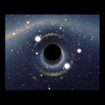Schwarzes Loch der Galaxie im Raumplakat poster