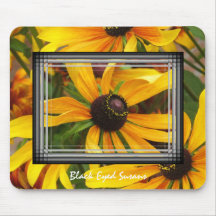 Schwarzes mit Augen Susans Mousepads