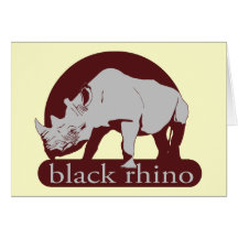 schwarzes Nashorn Karte