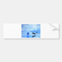 schwarzes Schlachtross Auto Sticker