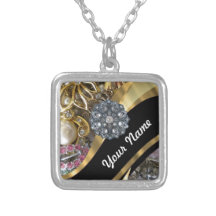 Schwarzes u. Gold bling sind Selbst Gestalteter Schmuck