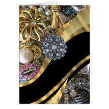 Schwarzes u. Gold bling sind Karten