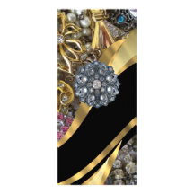 Schwarzes u. Gold bling sind Vollfarbige Werbekarte