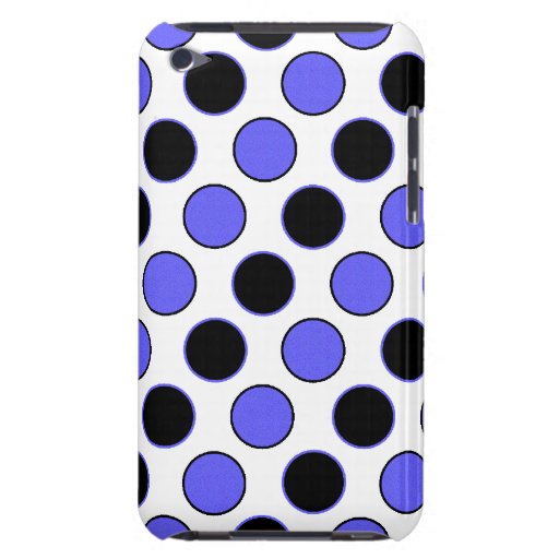 Schwarzes und blaues diagonales Dottie iPod Touch Cover