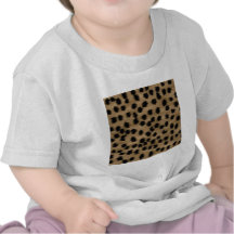 Schwarzes und Brown-Gepard-Druck-Muster Shirts