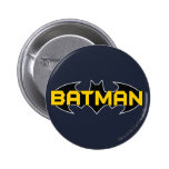 Schwarzes und gelbes Logo Batmans Anstecknadel