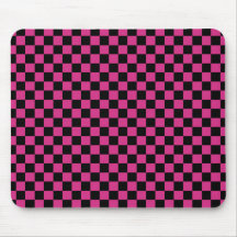 Schwarzes und Rosa überprüftes Mousepad