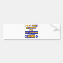 Schwarzes und TANcoonhound-Mama Autosticker