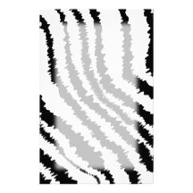 Schwarzes Zebra-Druck-Muster Büropapiere