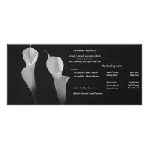 Schwarzweiss-Blumen, die Programm Wedding sind Werbekarten