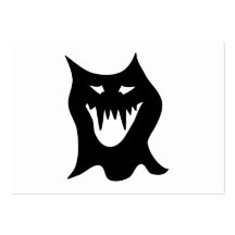 Schwarzweiss-Monster Visitenkartenvorlage