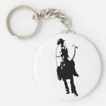 Schwarzweiss-Polo-Spieler-schwingholzhammer Schlüsselband