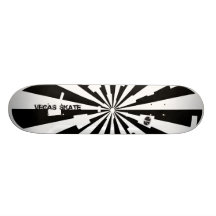 Schwarzweiss-Sonnendurchbruchplattform Individuelles Skateboard