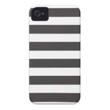 Schwarzweiss-Streifen iPhone 4 Case-Mate iPhone 4 Etuis