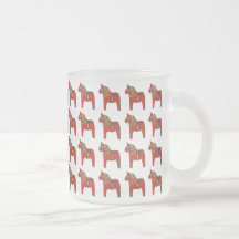 Schwede Dala Pferdemuster Tee Tasse