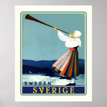 Schwede-Reise Sverige Posterdrucke