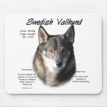 Schwede Vallhund Geschichtsentwurf Mauspads
