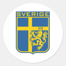 Schweden Sverige Runde Sticker