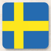 Schwedische Flagge Getränke Untersetzer