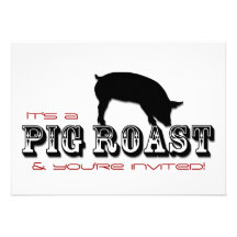 Schwein-Braten-Party Einladung