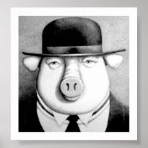 Schwein-Mann Poster