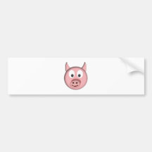 Schwein pig autoaufkleber