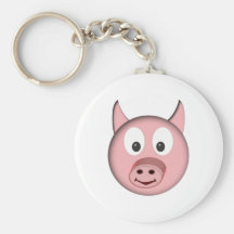 Schwein pig schlüsselband