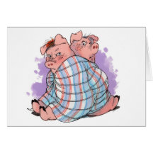 Schweine in einer umfassenden Karte
