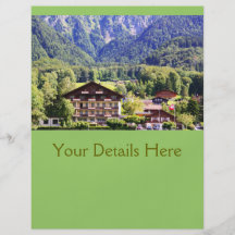 Schweizer Chalet Flyer Druck