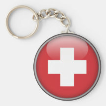 Schweizer Flagge - Flagge von der Schweiz Schlüsselanhänger