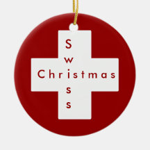 Schweizer Kreuz Weihnachtsornament