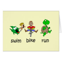 Schwimmen-Fahrrad-Lauf Karte