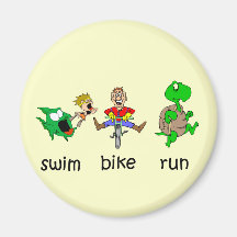 Schwimmen-Fahrrad-Lauf Magnete