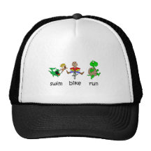 Schwimmen-Fahrrad-Lauf Trucker Mütze