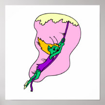 Schwingalien Pixie.png Posterdruck