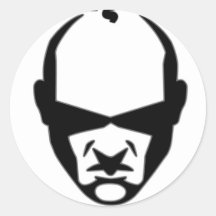Schwingen Dee Diablo " runder Hügel-" Logo Runde Aufkleber